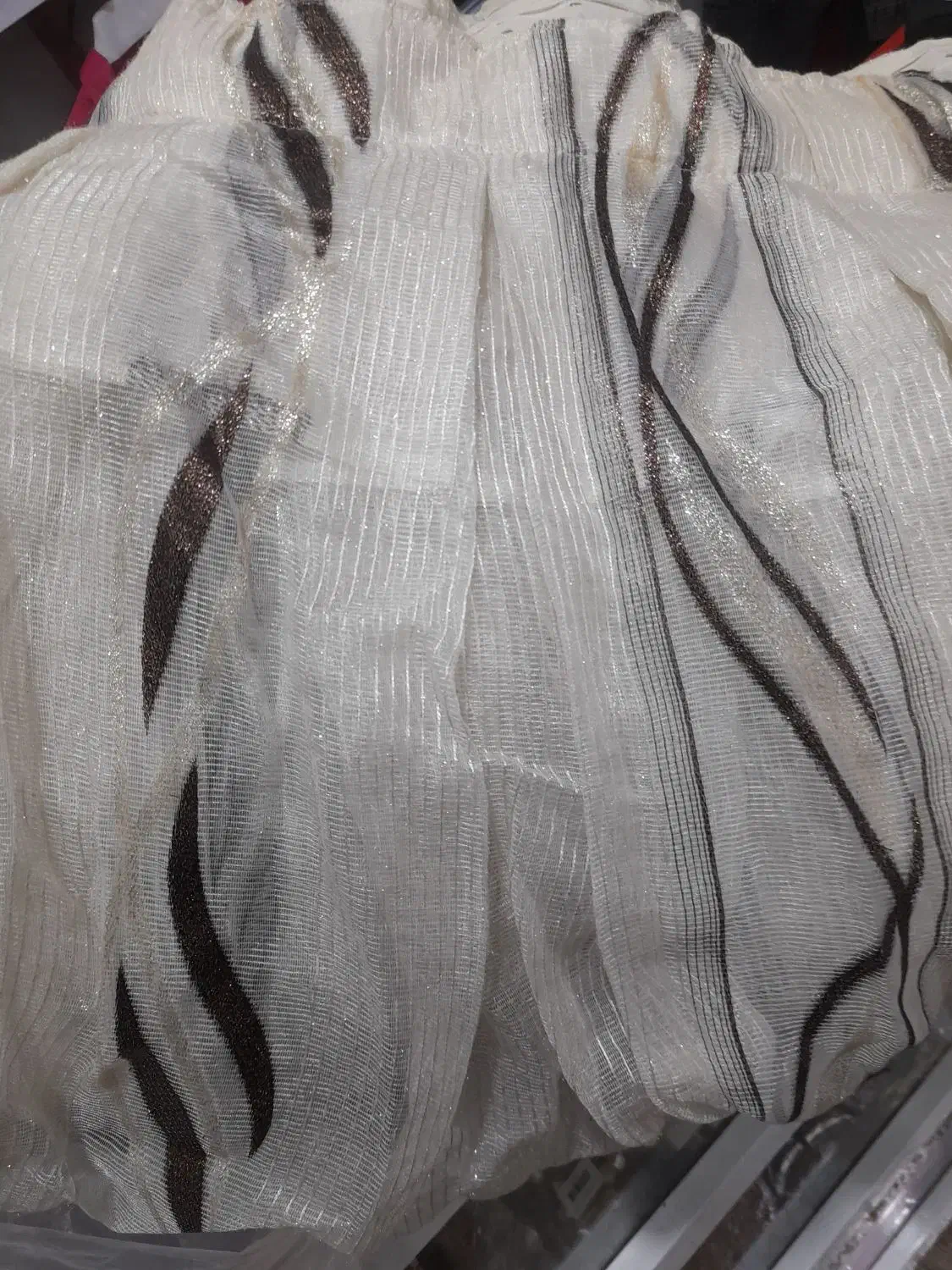 پرده پذیرایی ترک لمه زردار|پرده، رانر، رومیزی|خسروشاه, |دیوار