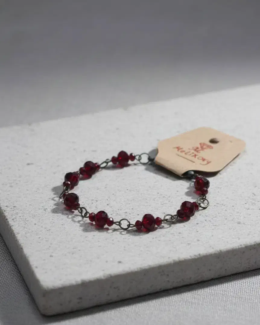 دستبند کریستال زرشکی|بدلیجات|تهران, جیحون|دیوار