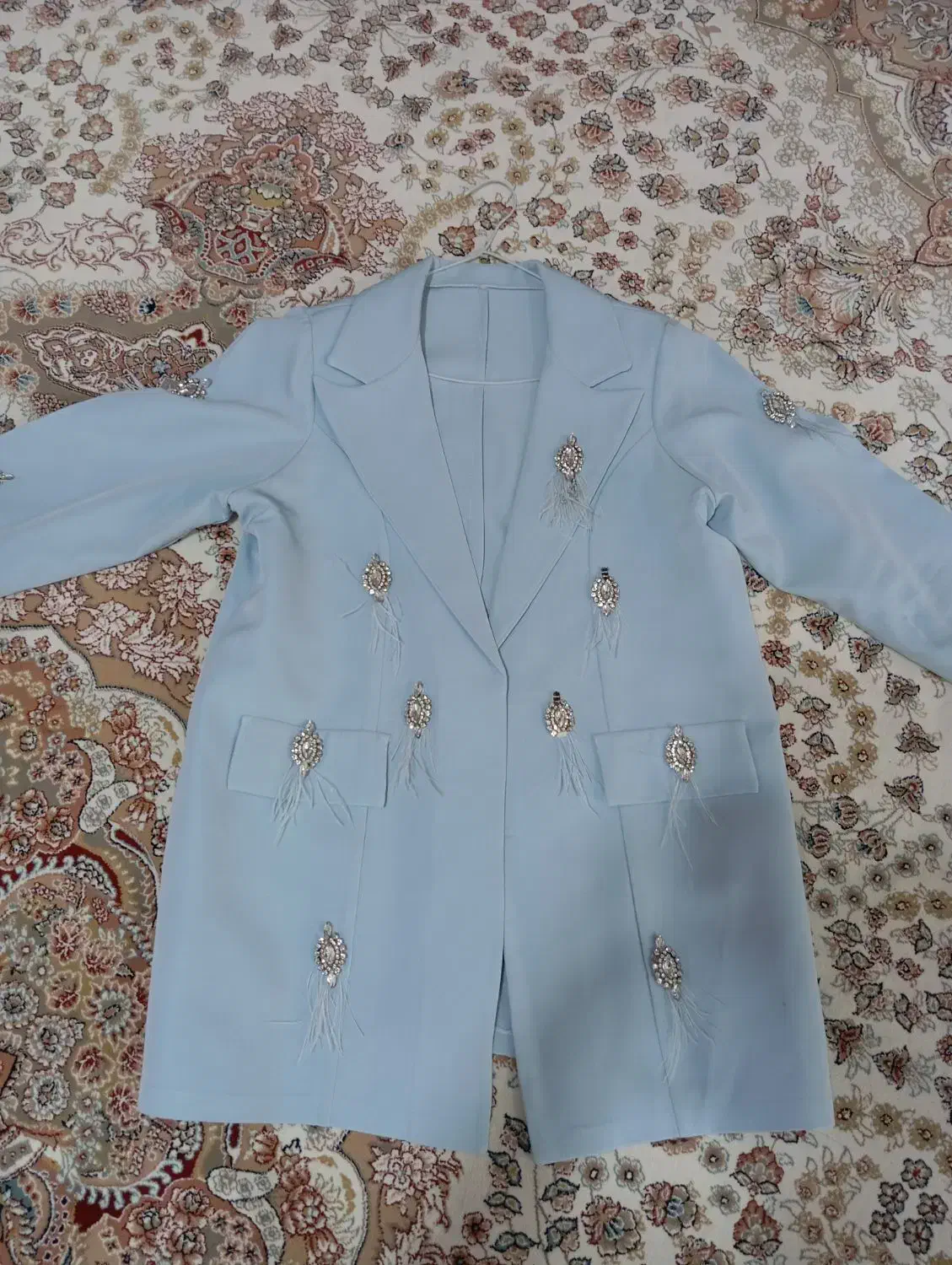 مانتو کارشده مجلسی فروش فوری|لباس|پارس‌آباد, |دیوار