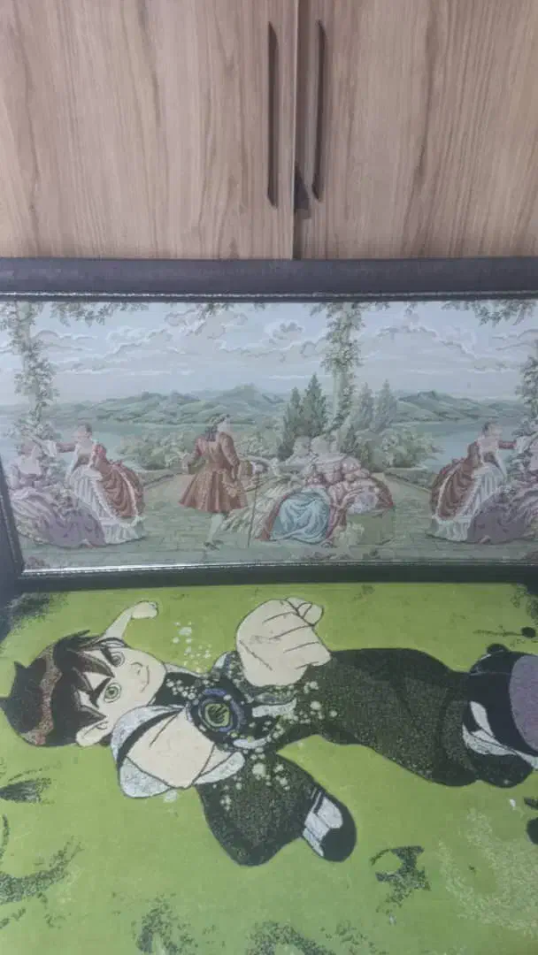 دو عدد فرش 6 متری و فرش کودک و تابلو سالم و کمد|فرش|بابلسر, |دیوار