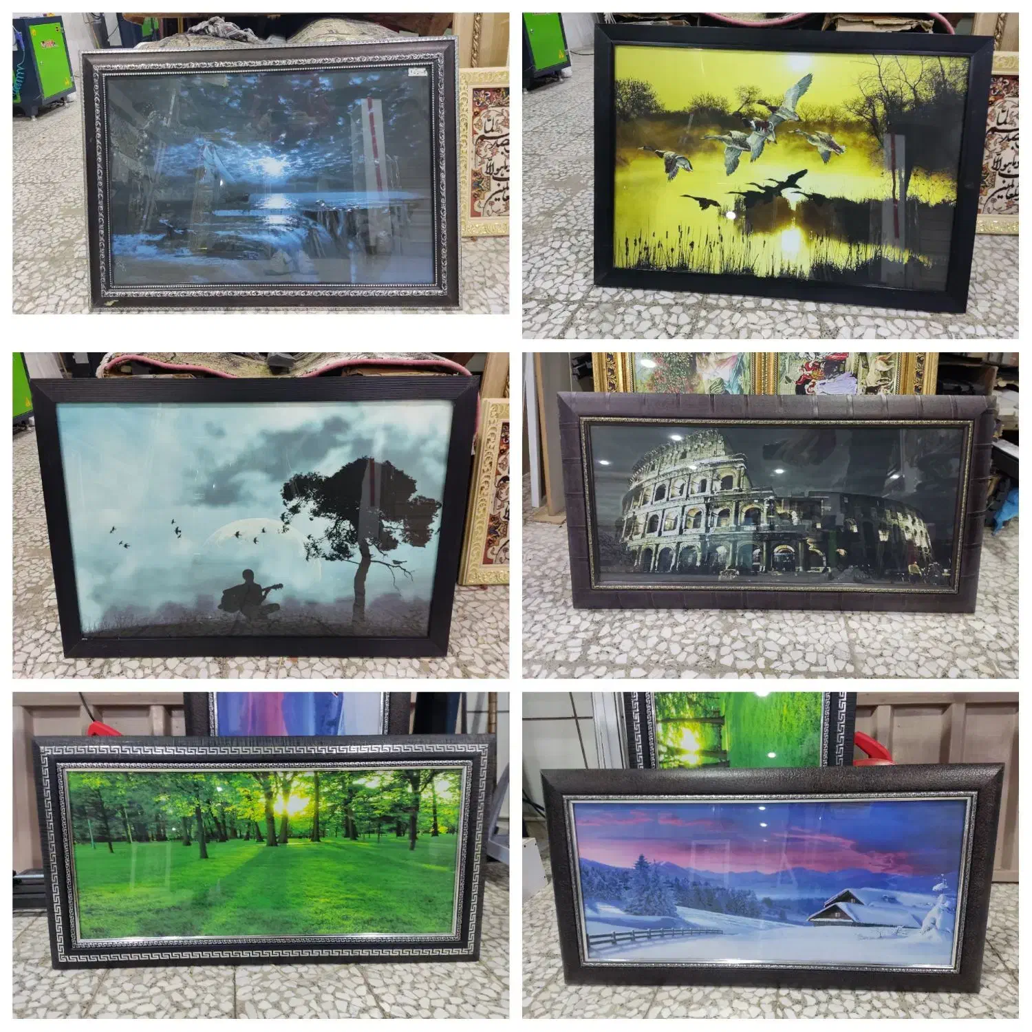 انواع دکوری تابلو فرش و آینه و چراغ و نقاشی وساعت|صنایع دستی و سایر لوازم تزئینی|الوند, |دیوار