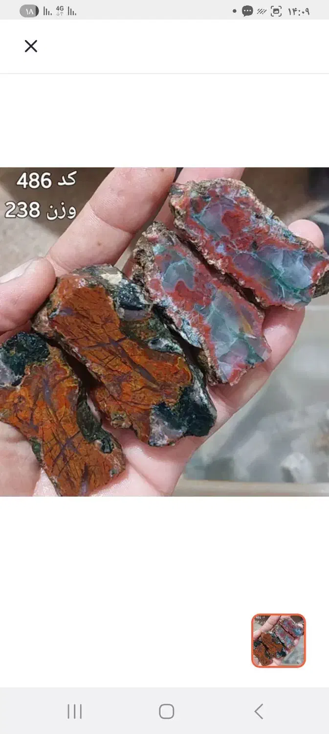 سنگ راف عقیق شجر 110 گرم|جواهرات|گرگان, |دیوار