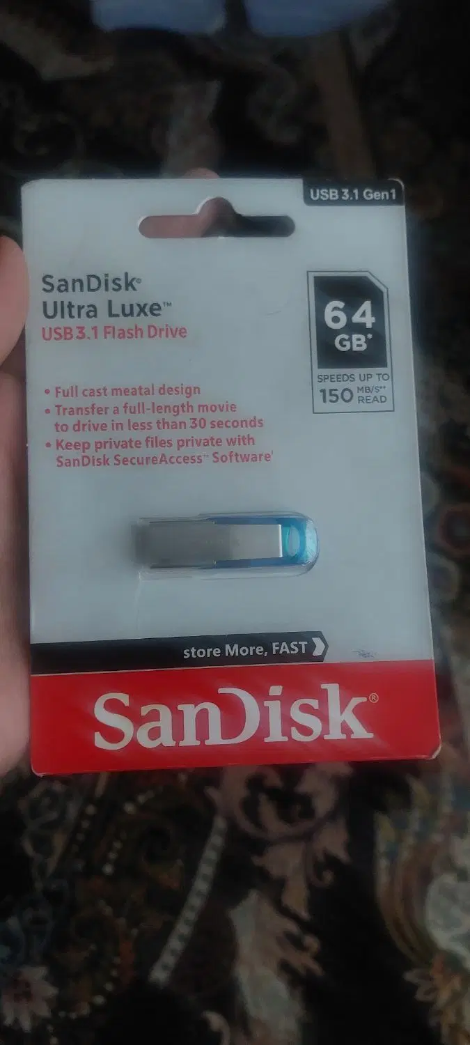 فلش sandisk 64|لوازم جانبی موبایل و تبلت|اهواز, کوی رمضان|دیوار
