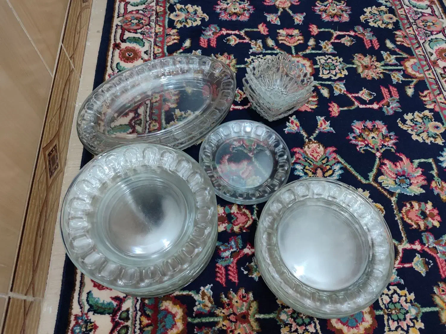 سرویس پیرکس انگشتی فرانسوی|ظروف سرو و پذیرایی|کرمانشاه, |دیوار