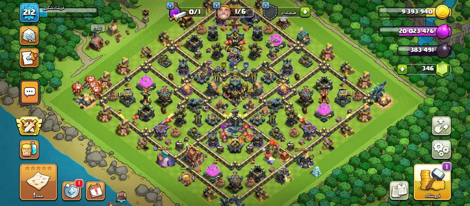 کلش لول 212تانهال 17مکس|کنسول، بازی ویدئویی و آنلاین|شاهین دژ, |دیوار