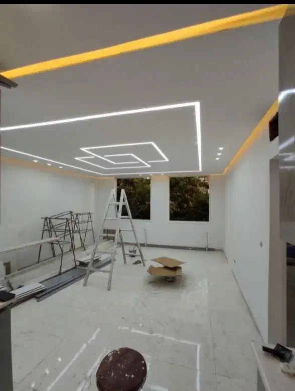 اجرای کناف رنگ آمیزی و نورپردازی|خدمات پیشه و مهارت|کرمانشاه, |دیوار