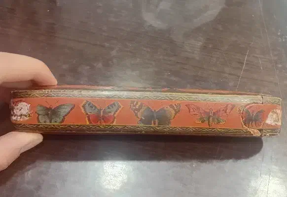 قلمدان قاجاری کهنه نقره|کلکسیون اشیاء عتیقه|تهران, فردوسی|دیوار