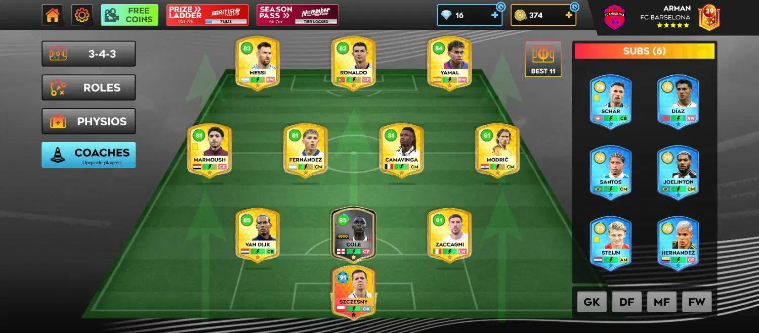 اکانت دریم لیگ 2025|کنسول، بازی ویدئویی و آنلاین|شیراز, بالا کفت|دیوار