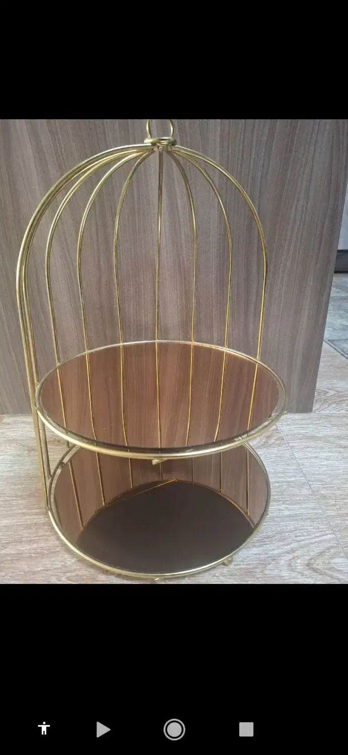 قفس طلایی دو طبقه|صنایع دستی و سایر لوازم تزئینی|ورامین, ورامین|دیوار