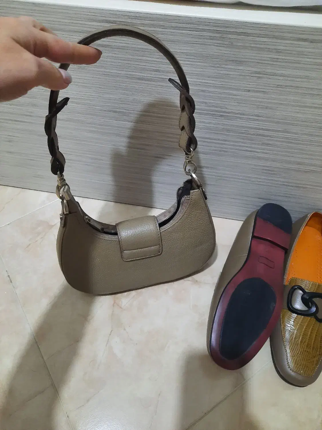 کیف و کفش ست چرم اصل|کیف، کفش، کمربند|گرگان, |دیوار