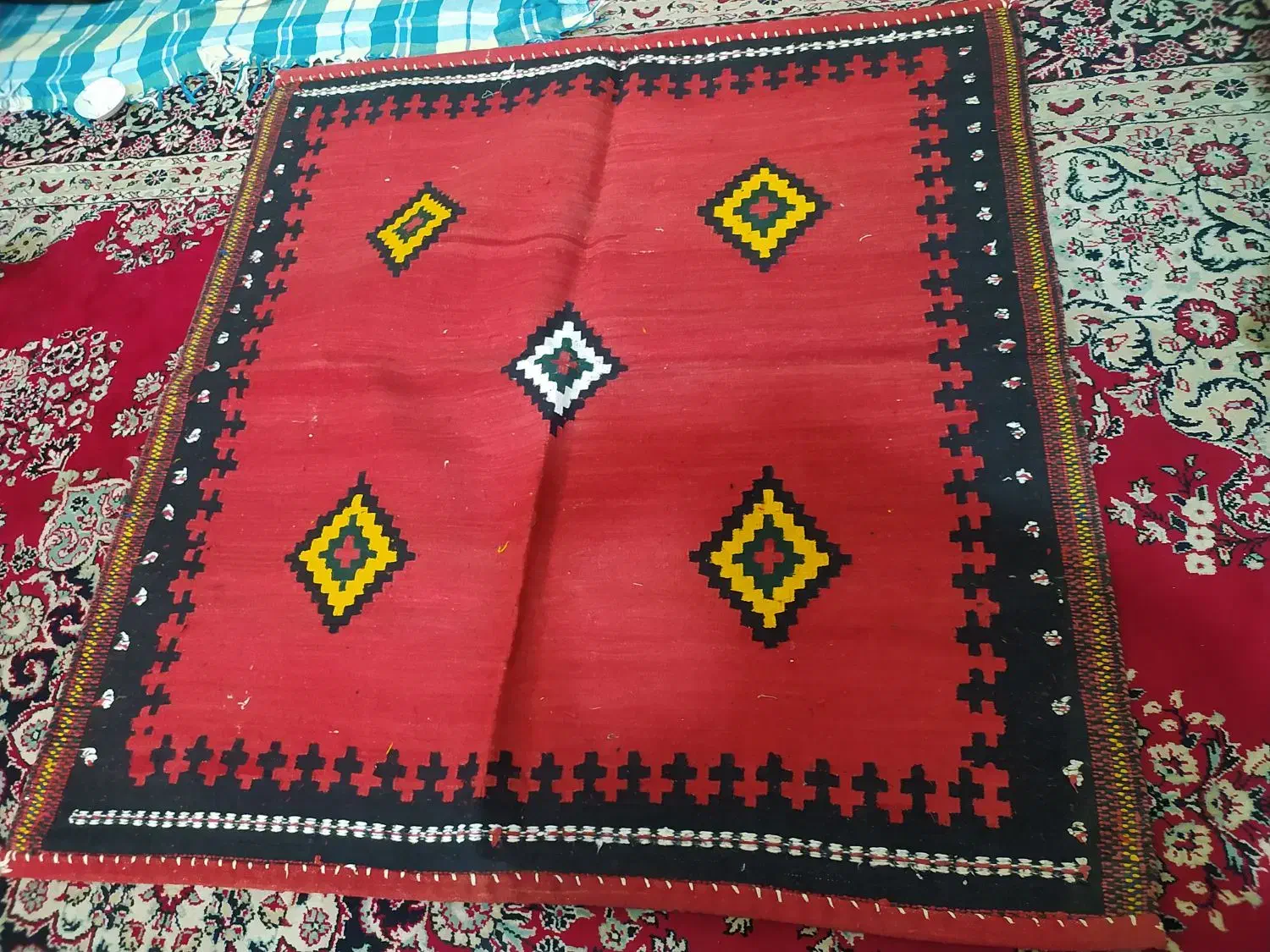 سفره|گلیم، جاجیم، گبه|سیرجان, |دیوار