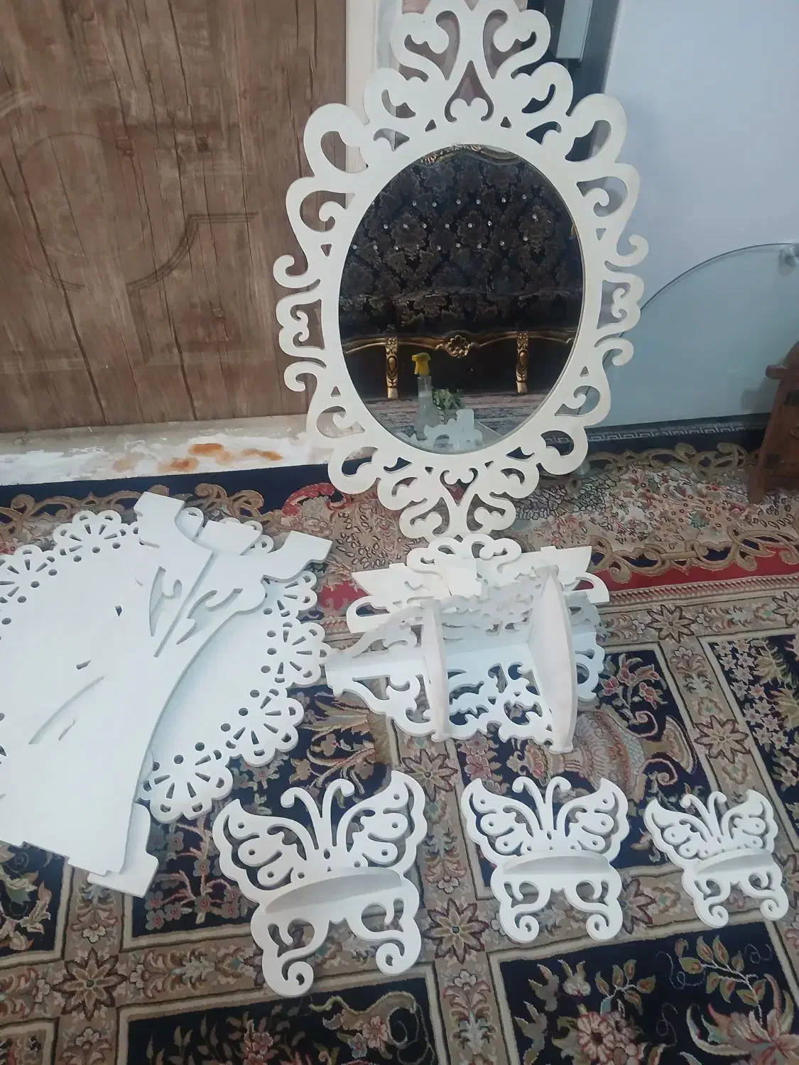 دکوری|آینه|قم, قلعه کامکار|دیوار