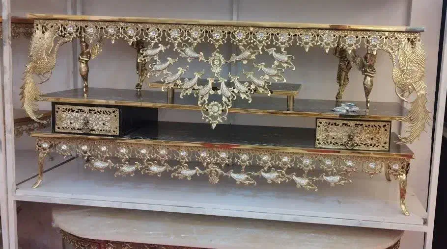 میز ال سی دی تمام برنز مدل خم|میز تلویزیون|قم, نیروگاه|دیوار