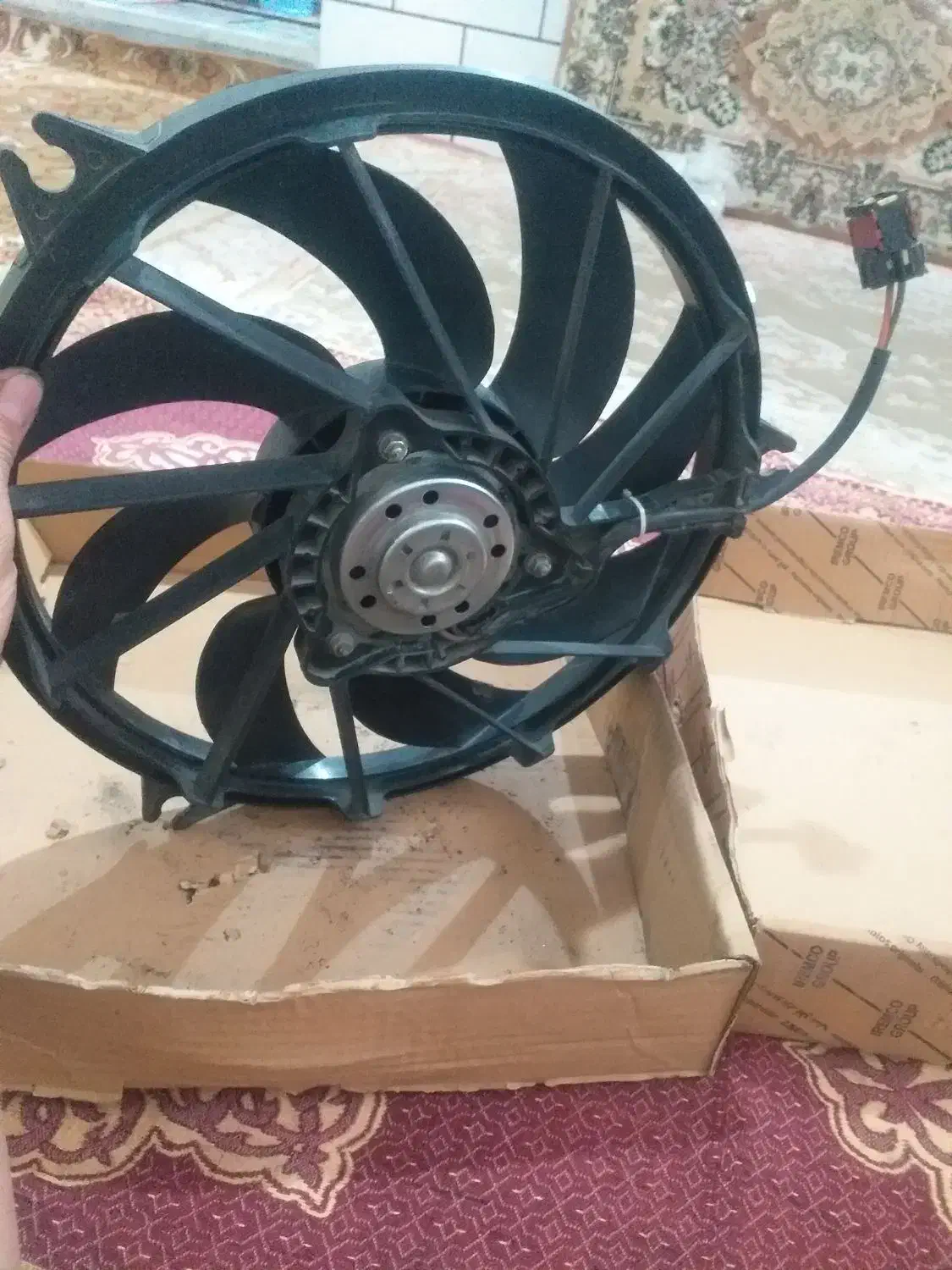 فن کامل رادیاتور موتور پژو ۲۰۶|قطعات یدکی و لوازم جانبی|مشکیندشت, |دیوار