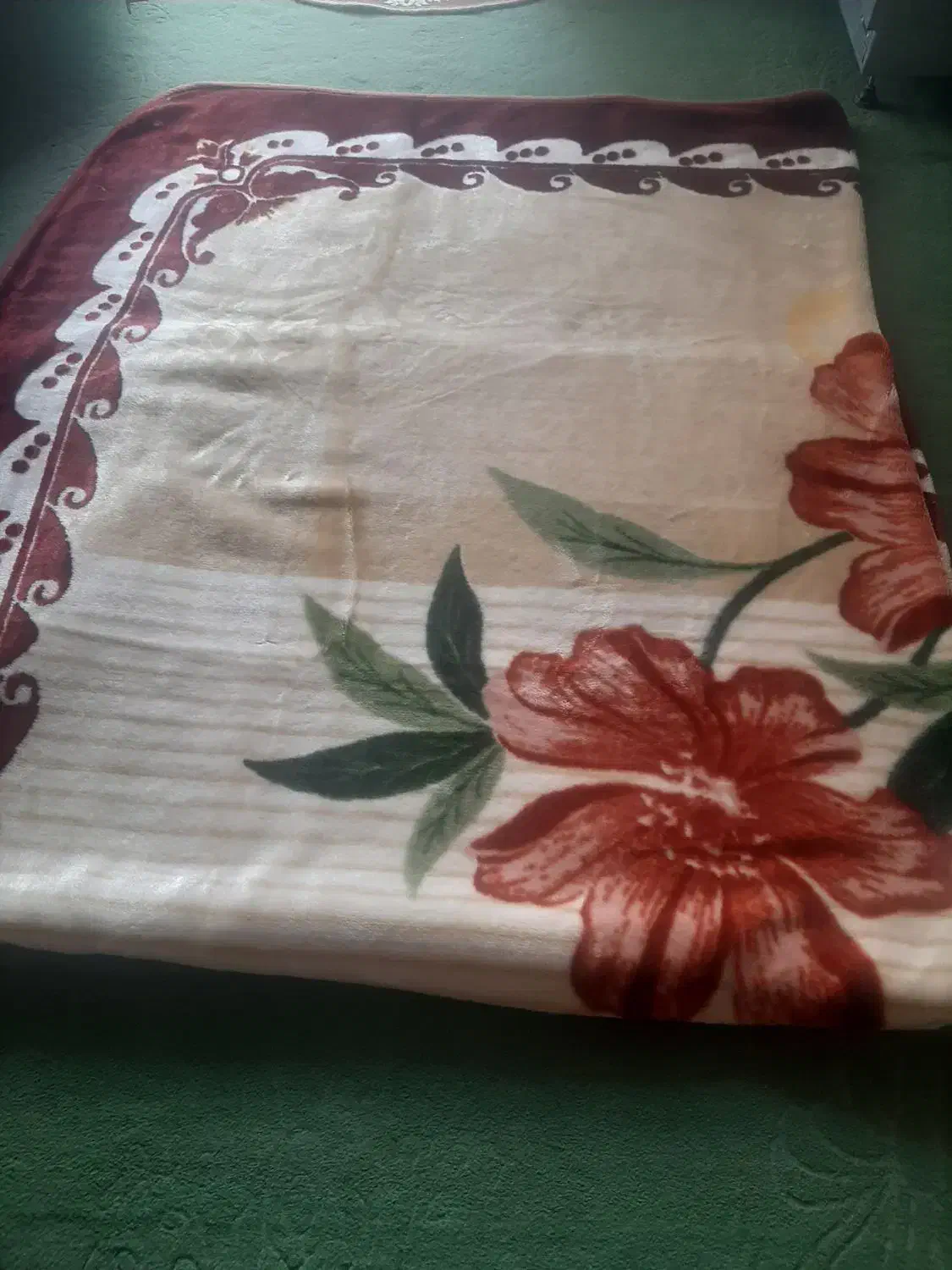 پتو دو نفره گلبافت ضخیم در حد|رختخواب، بالش، پتو|کلاله, |دیوار