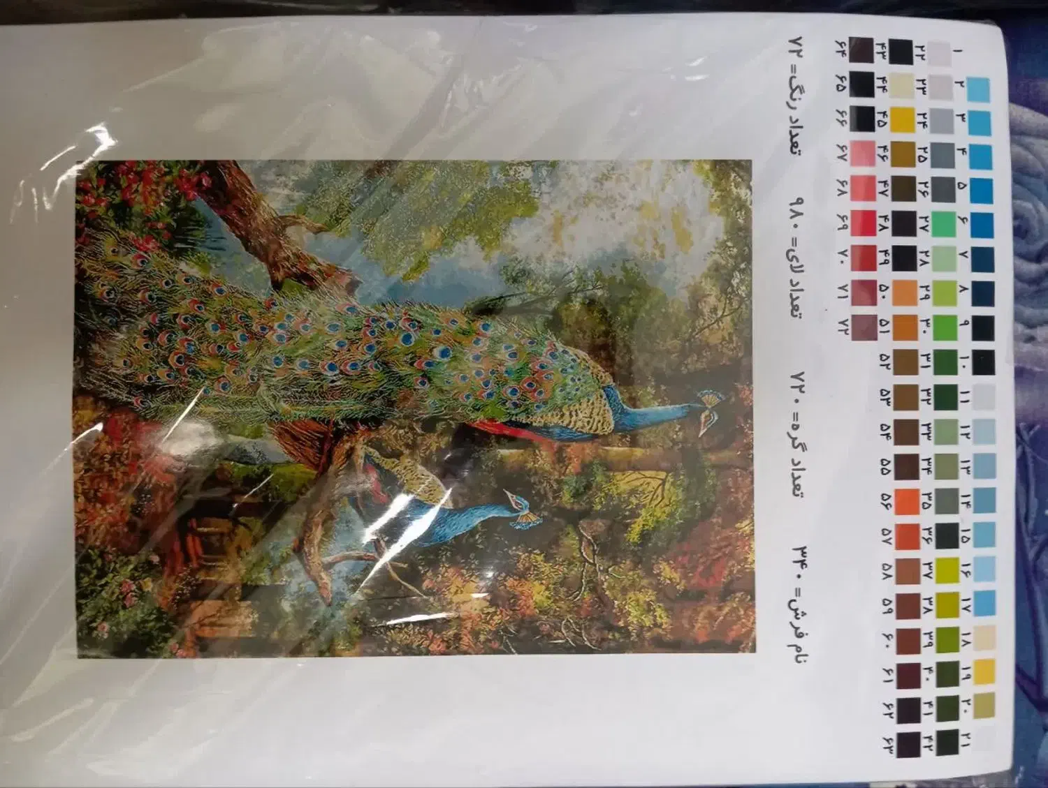 تابلو فرش طاووس|تابلو فرش|تبریز, |دیوار