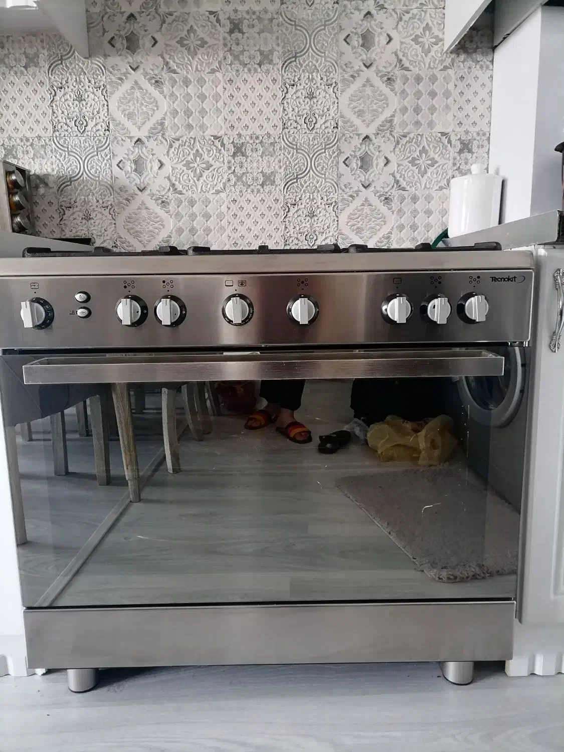 اجاقگاز تکنوکیت ایتالیایی 5شعله فردار|اجاق گاز و لوازم برقی پختوپز|پردیس, فاز ۵|دیوار