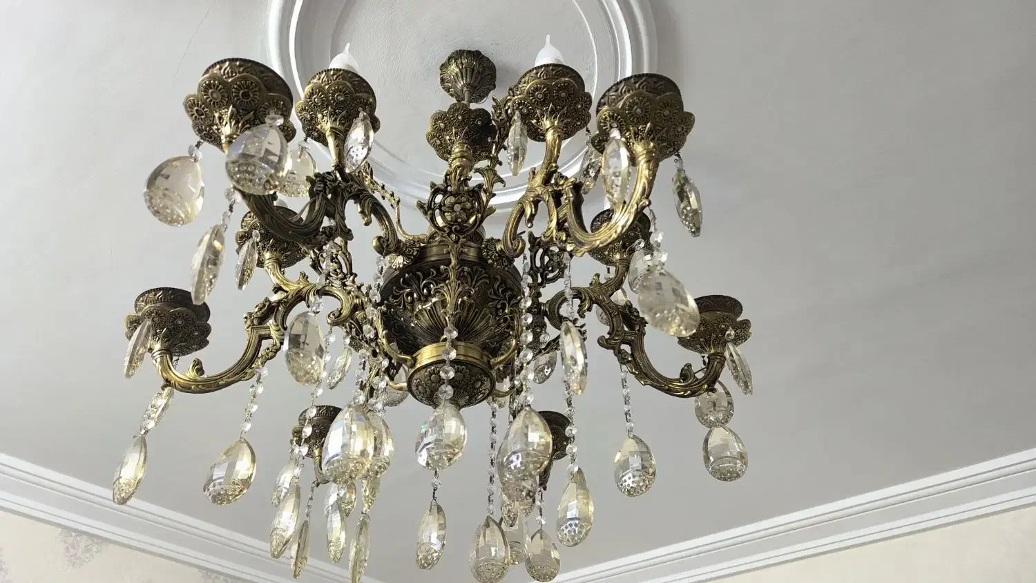 لوستر برنجی وزن بالا|لوستر و چراغ آویز|تهران, امام زاده حسن|دیوار