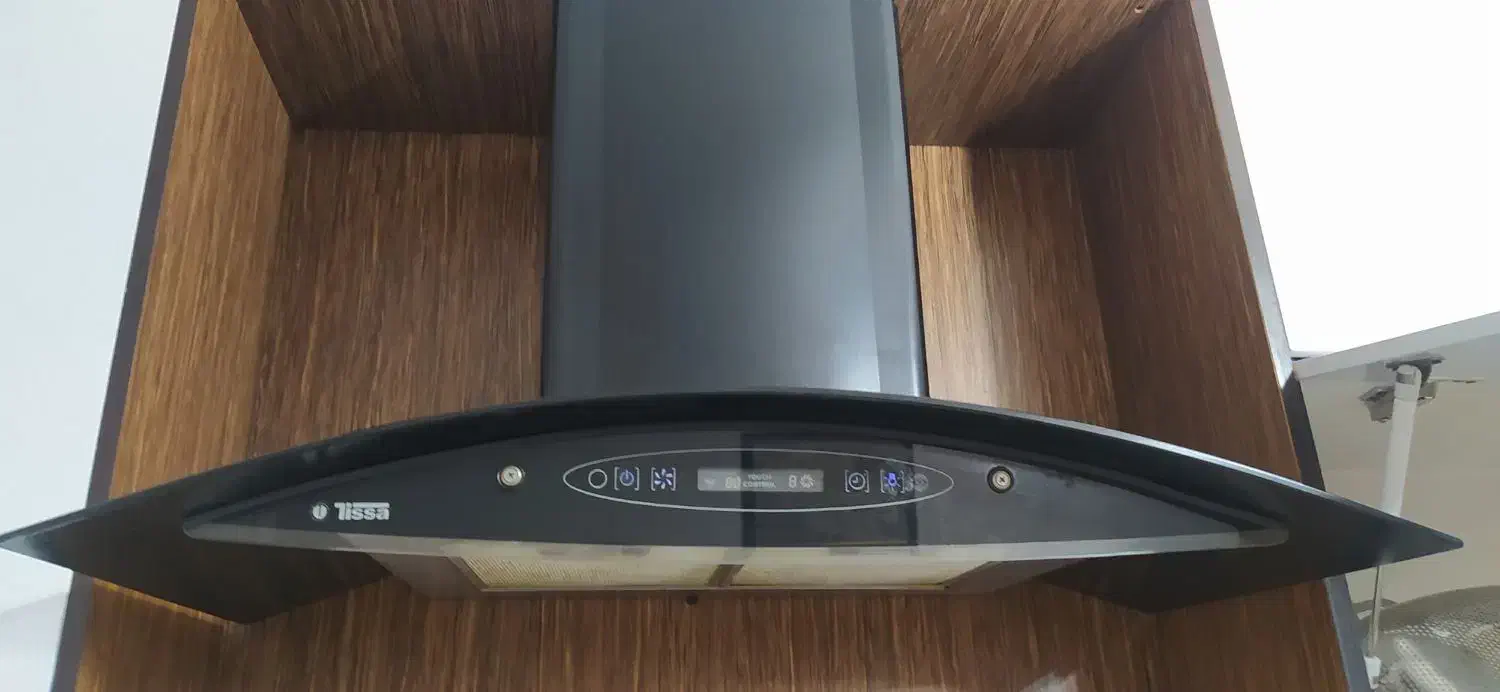 هود آشپزخانه شیشه ای لمسی کنترل از راه دور|هود|کبودرآهنگ, |دیوار