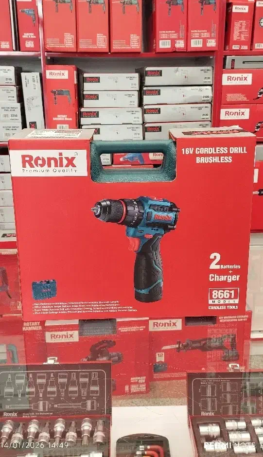 دریل شارژی ۸۶۶۱ رونیکس|ابزارآلات|تهران, اوقاف|دیوار
