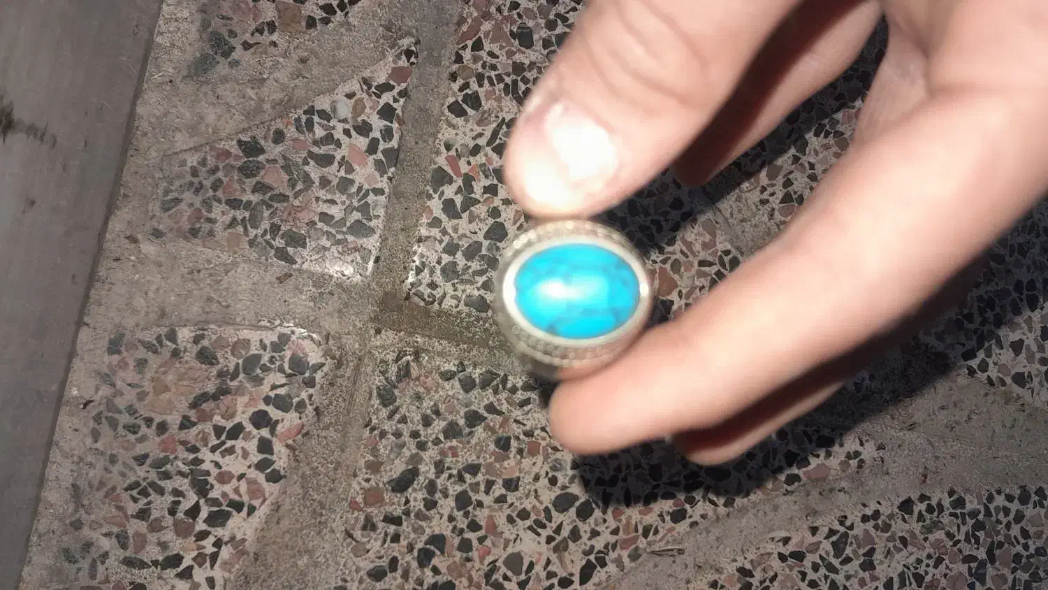 انگشتر عتیقه فیروزه و سبز|جواهرات|نسیم‌شهر, |دیوار