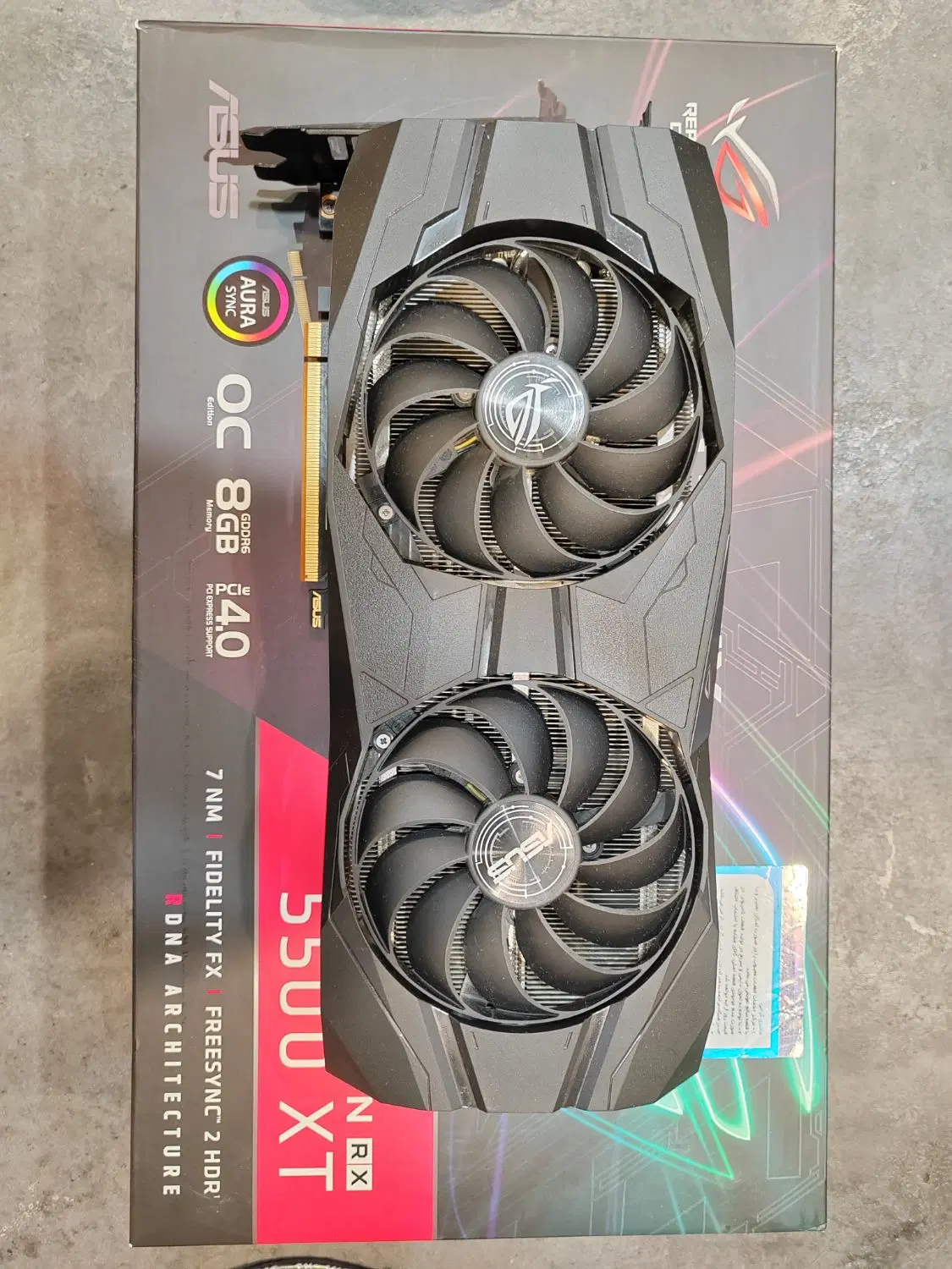 گرافیک RX 5500XT ایسوس سری ROG|قطعات و لوازم جانبی رایانه|مشهد, ارشاد|دیوار