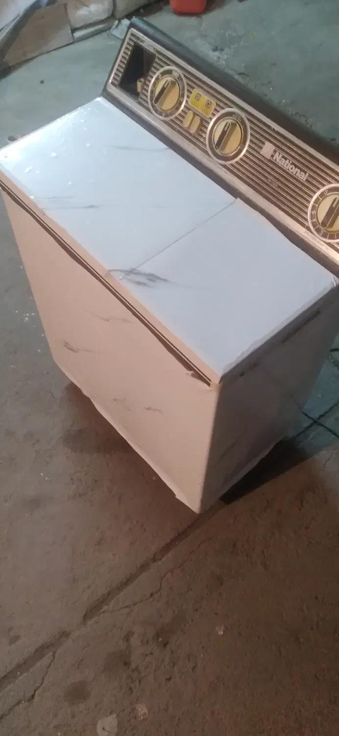 لباسشویی دوقلو ناسیونال|ماشین لباسشویی و خشککن لباس|میانه, |دیوار