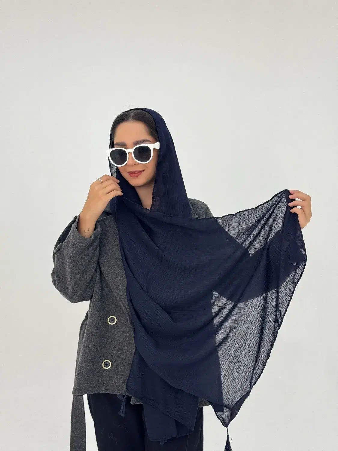 شال نخی درختی منگوله دار|لباس|قم, ولیعصر|دیوار