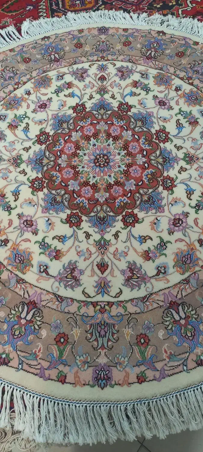 فرش دستبافت دایره  ۱/۵×۱/۵  خطیبی رج۴۰|فرش|تبریز, |دیوار