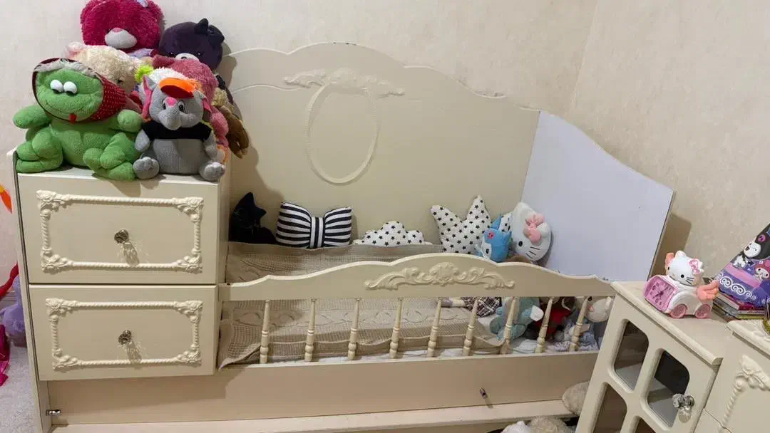 سرویس خواب وکیوم کودک و نوجوان دخترانه|تخت و صندلی بچه|برازجان, |دیوار