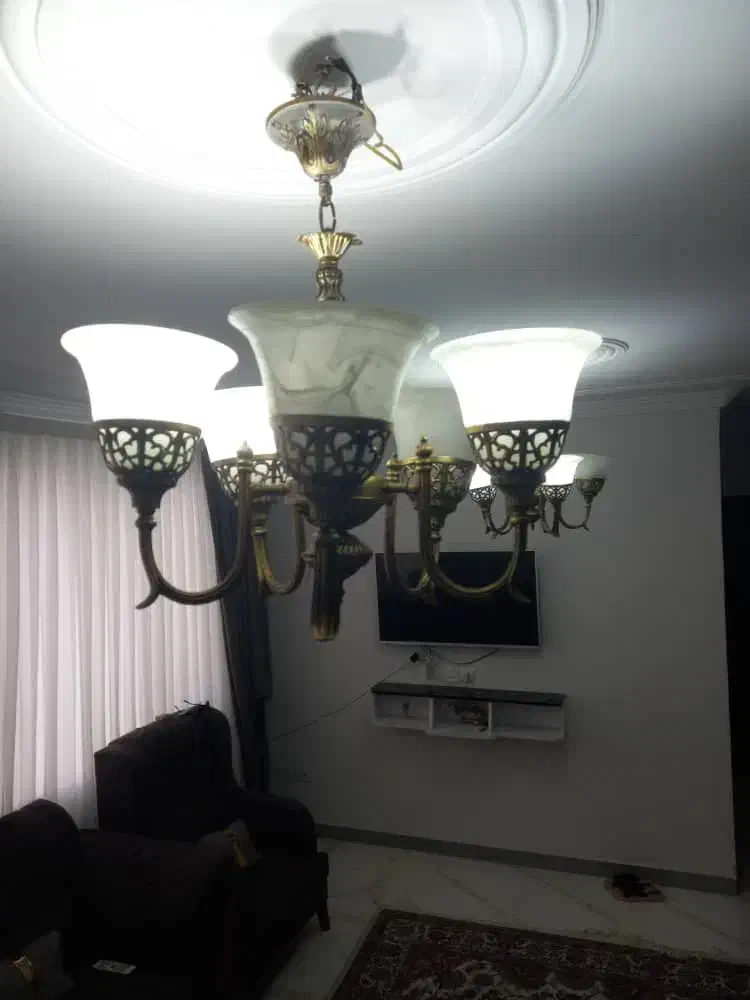 ۲ عدد لوستر پذیرایی|لوستر و چراغ آویز|همدان, |دیوار