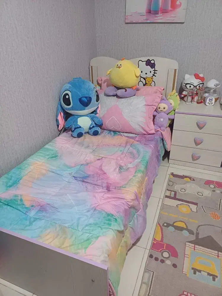 تخت،پاتختی و کمد سه در کودک|اسباب و اثاث بچه|پاکدشت, پاکدشت (مامازند)|دیوار