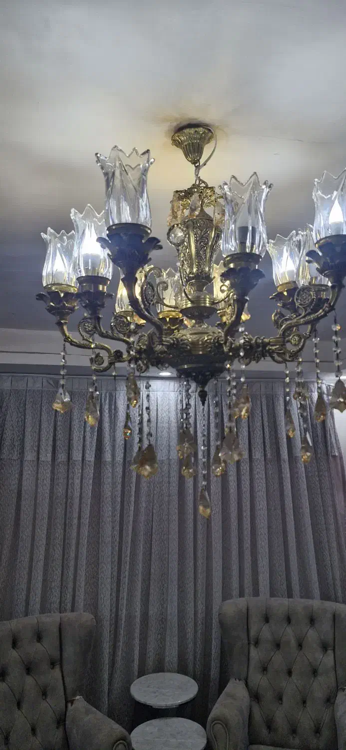 لوستر برنز|لوستر و چراغ آویز|آبیک, |دیوار