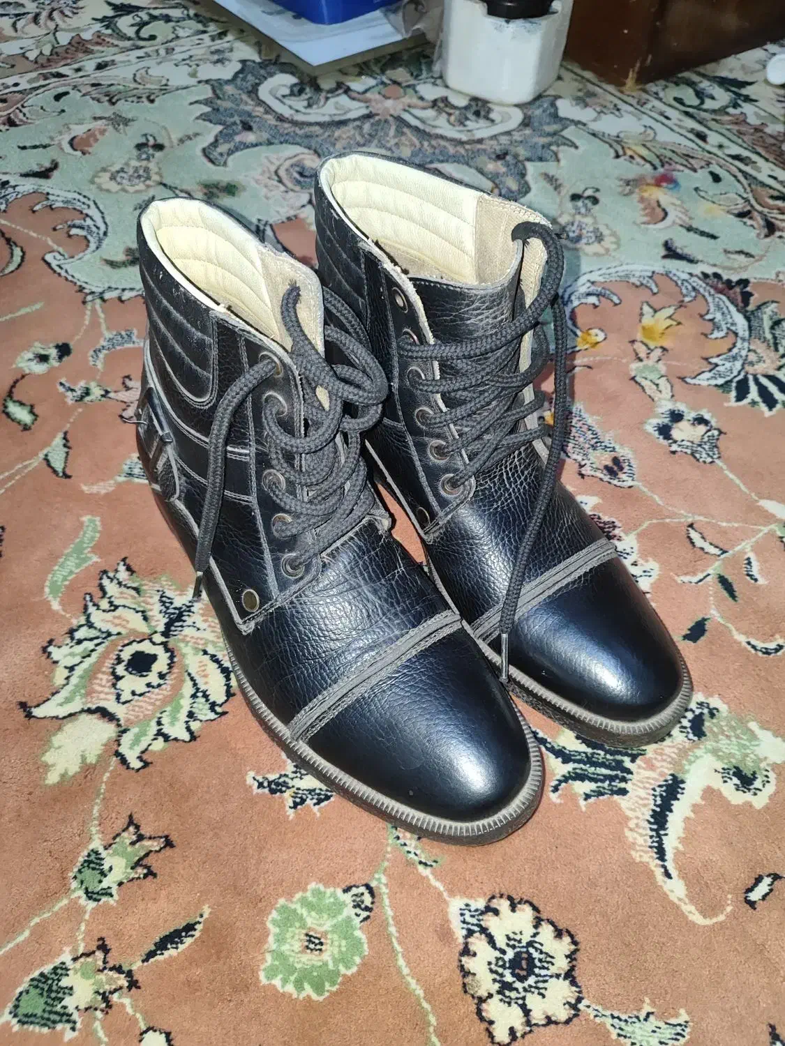 کفش نیم بوت چرم در حد نو شماره ۴۰|کیف، کفش، کمربند|کاشان, شهرک انقلاب|دیوار