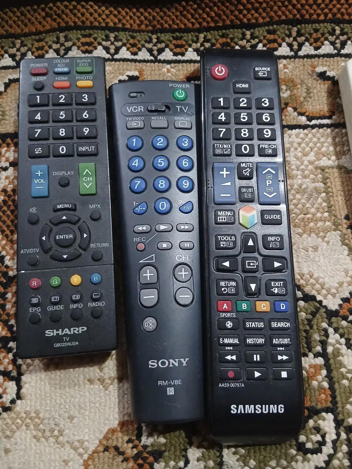 فروش انواع کنترل کولروتلوزیون دسته دو|تلویزیون و پروژکتور|قشم, |دیوار