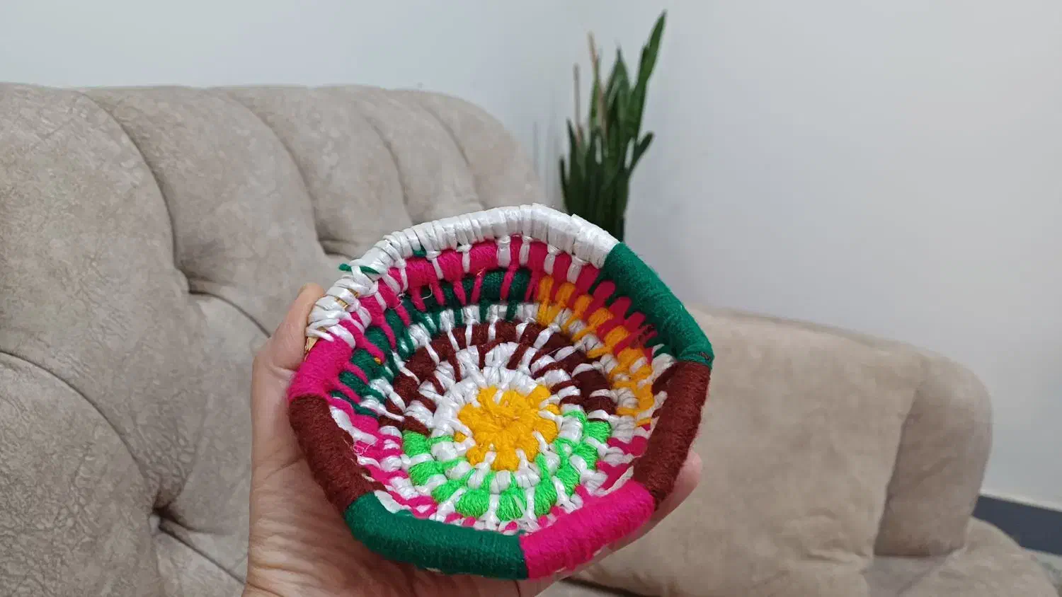 کاسه کپو ( کاسه حصیری) سبک بوهو|صنایع دستی و سایر لوازم تزئینی|شاهینشهر, شهرک سایت|دیوار