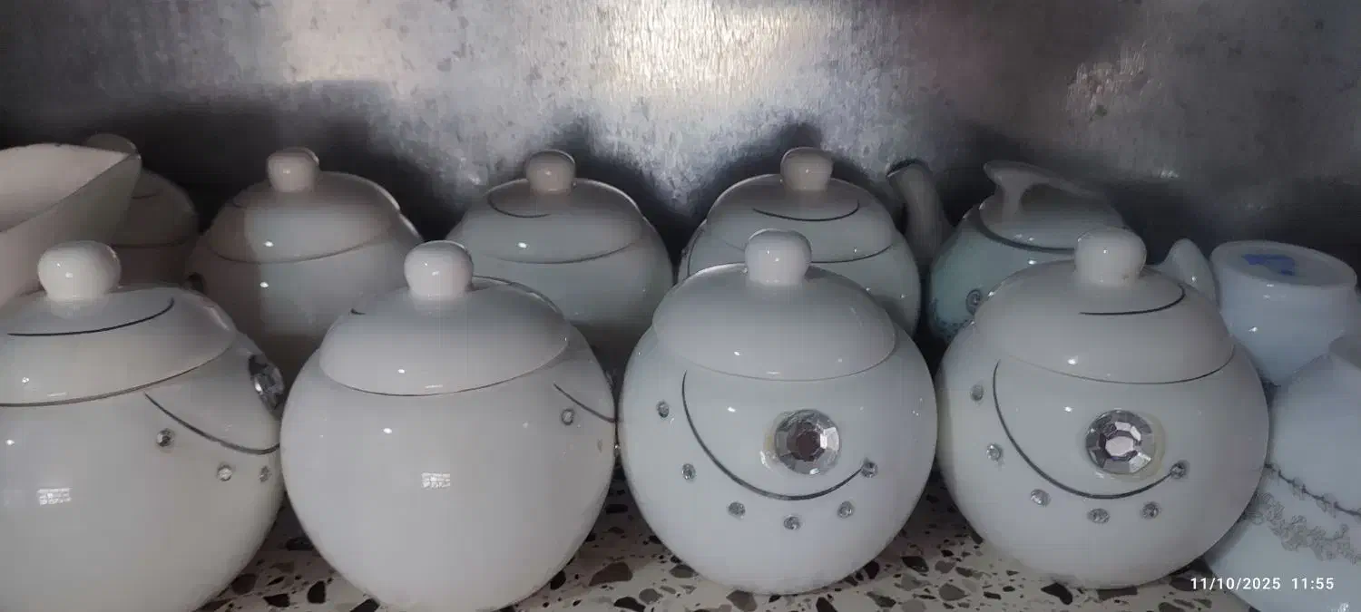 ده عدد قندان و دو دست استکان ارکوپال|ظروف سرو و پذیرایی|بانه, |دیوار