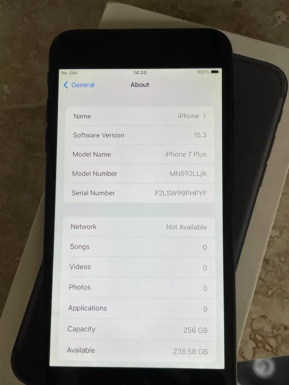 ایفون 7 پلاس 256|موبایل|خرمآباد, |دیوار