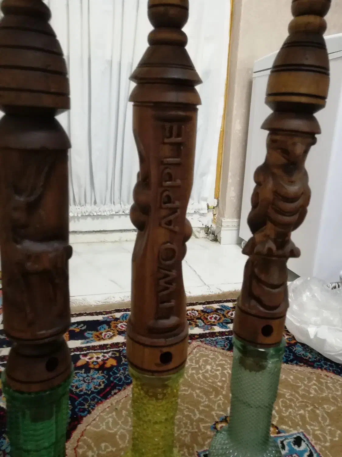 قلیان چوب گردو نو واستفاده نشده|صنایع دستی و سایر لوازم تزئینی|بندرعباس, |دیوار