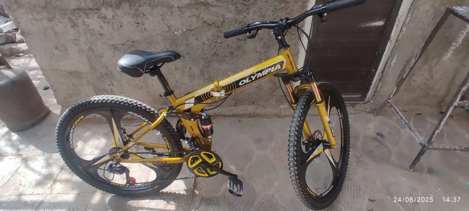 دوچرخه 26 دنده ای تاشو مدل المپیا 2025|دوچرخه، اسکیت، اسکوتر|خاش, |دیوار