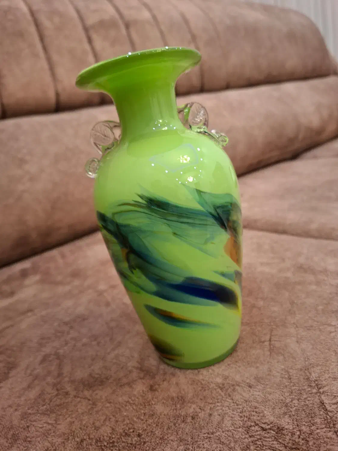 گلدان شیشه ای از شرکت Dalian Glass ، سری Snowflake|کلکسیون اشیاء عتیقه|تهران, فردوسی|دیوار