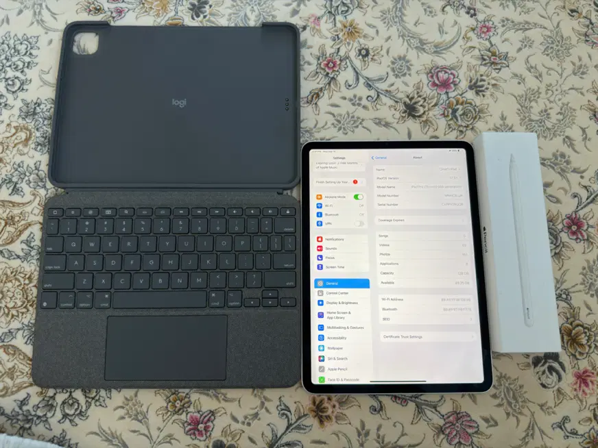ipad pro 2022 (M2) + keyboard + apple pencil|تبلت|پیرانشهر, |دیوار