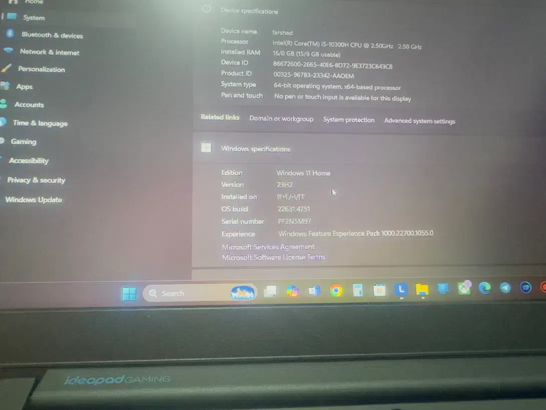 lenovo legion 3 gaming|رایانه همراه|بندرعباس, |دیوار