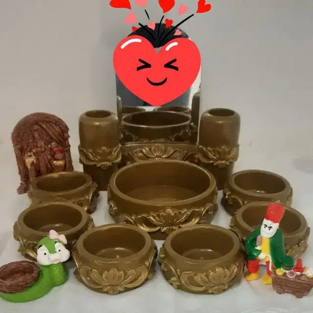 گلدان و هفت سین سنگ مصنوعی|صنایع دستی و سایر لوازم تزئینی|طرقبه, |دیوار