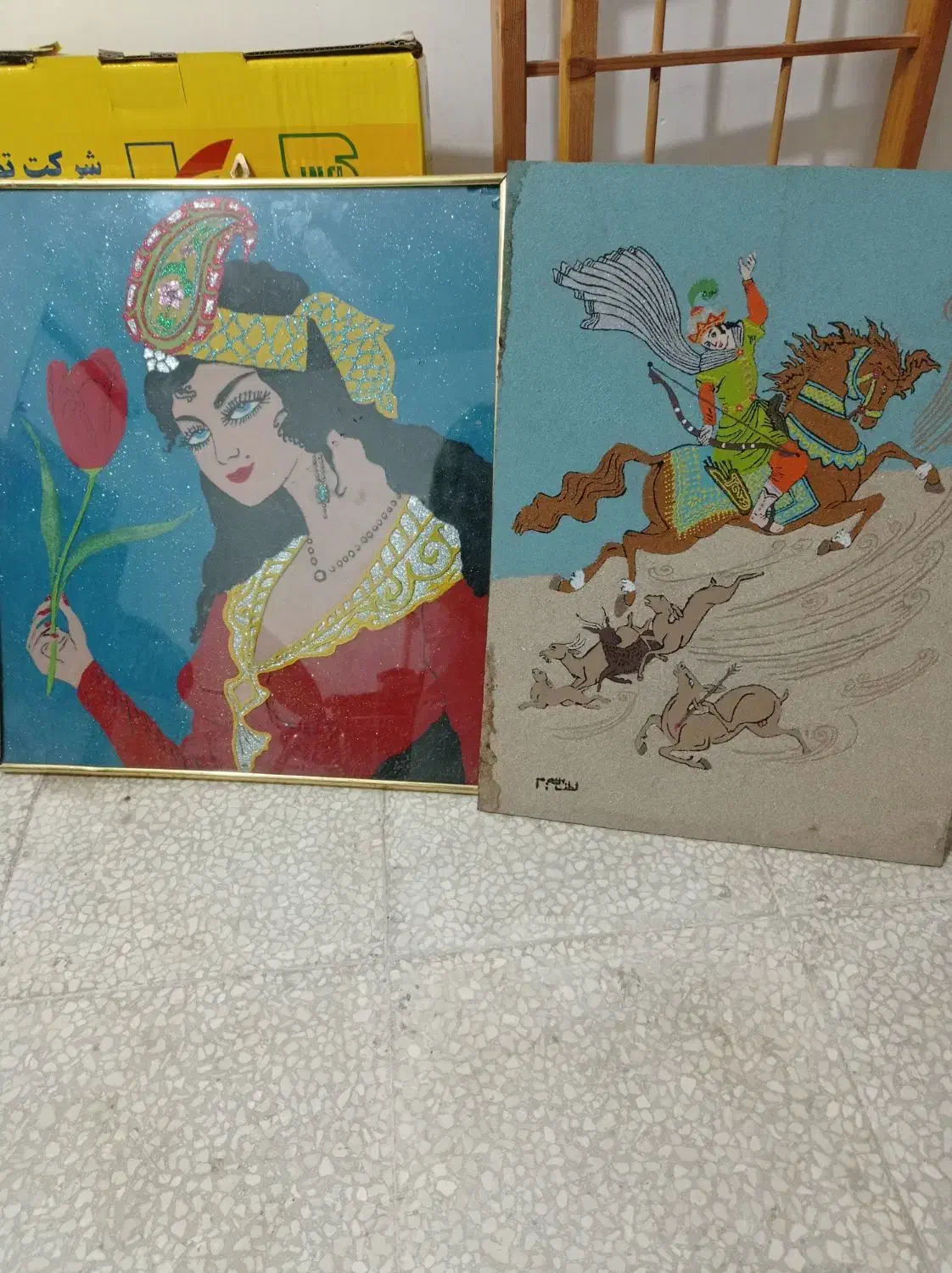 فروش دو عدد تابلو قدیمی|کلکسیون اشیاء عتیقه|بهبهان, |دیوار