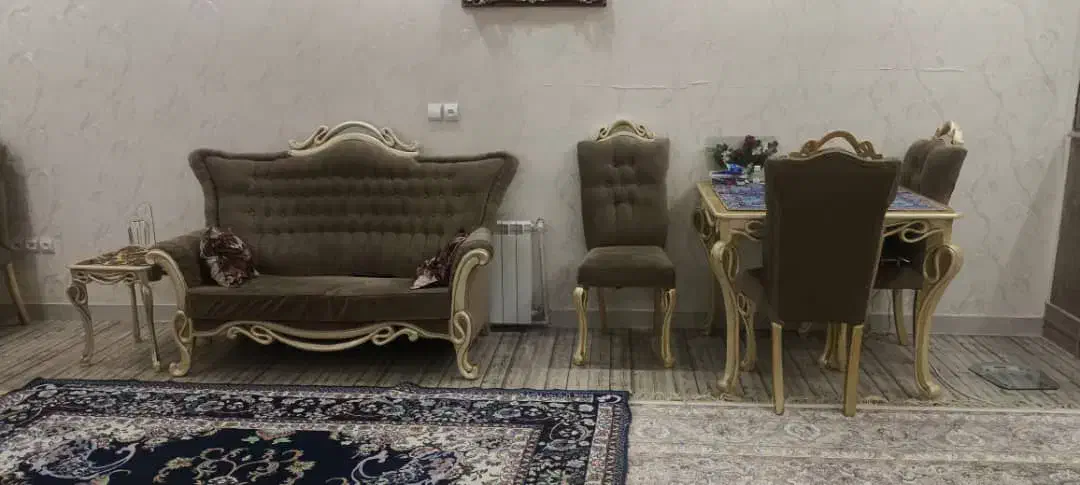 ست مبلمان و میز غذاخوری چهارنفره|مبلمان خانگی و میز عسلی|شازند, |دیوار