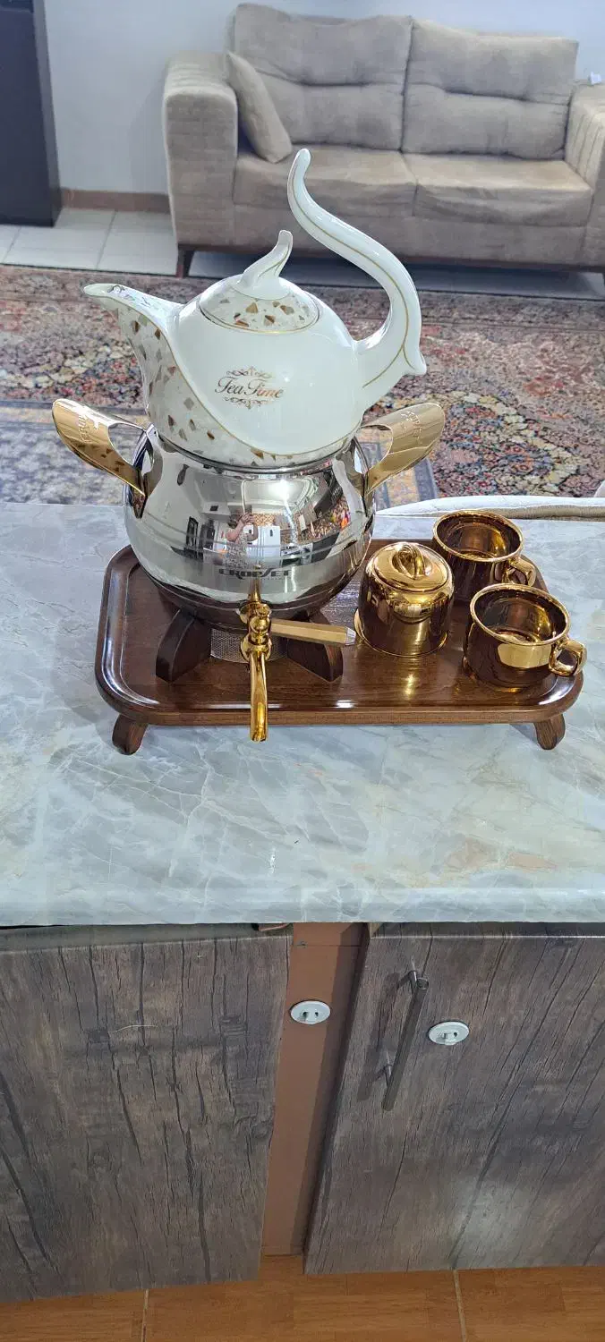 ست کتری و قوری کروپ ست|قوری، کتری، قهوه‌ساز دستی|کرمان, |دیوار