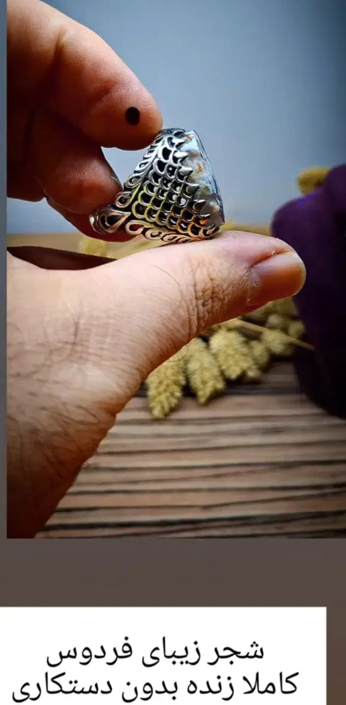 انگشتر عقیق وشجر|جواهرات|میاندوآب, |دیوار