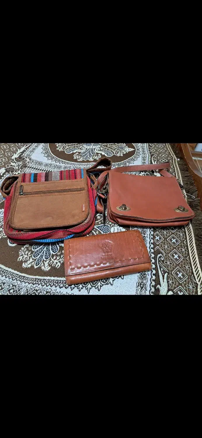 سه عدد کیف|کیف، کفش، کمربند|مینودشت, |دیوار