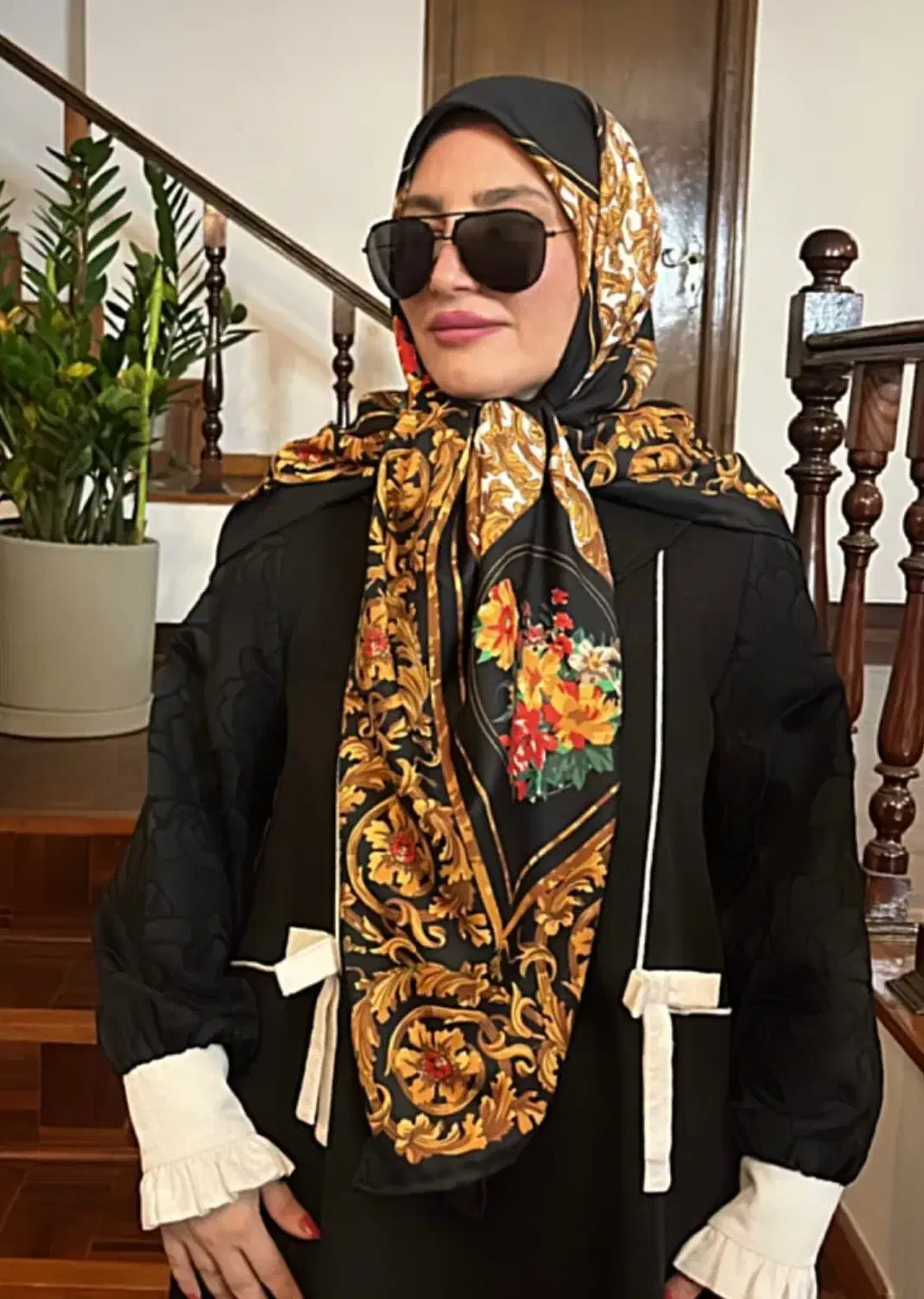 روسری ابریشم فاخر مجلسی|لباس|قم, زینبیه|دیوار